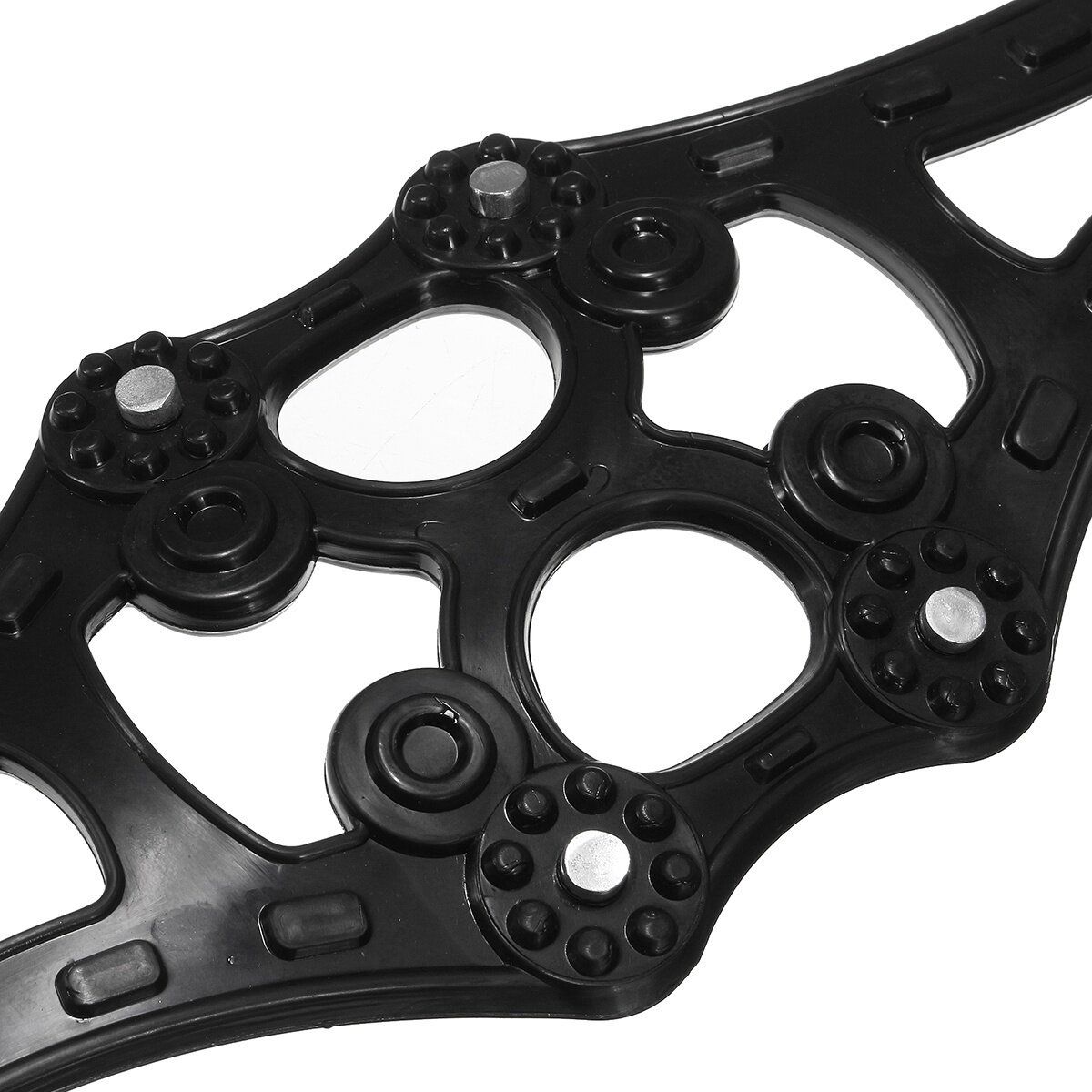 4pcs/set Truck Car Snow Wheel Antiskid TPU Chains Tire Anti-skid Belt Black Black