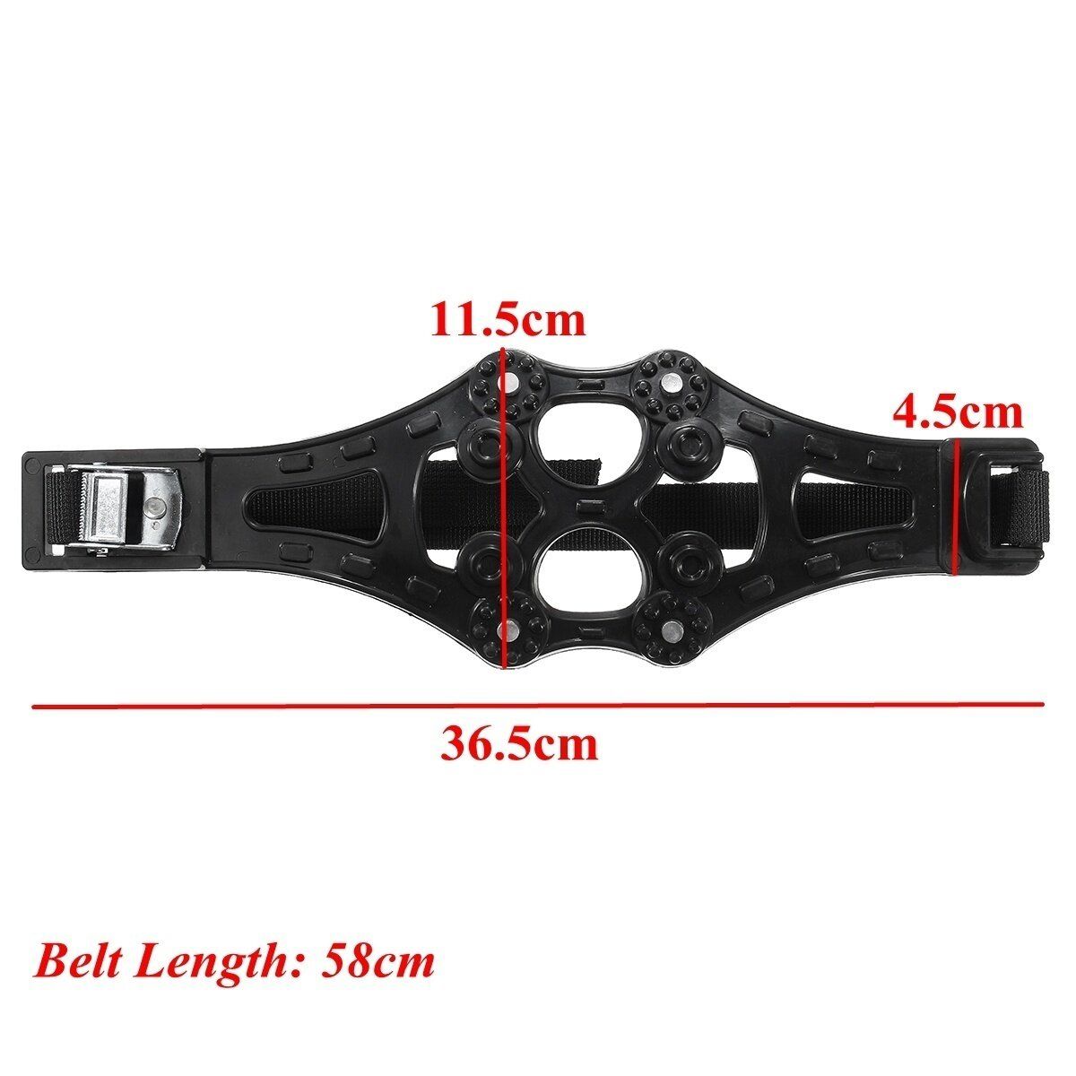 4pcs/set Truck Car Snow Wheel Antiskid TPU Chains Tire Anti-skid Belt Black Black