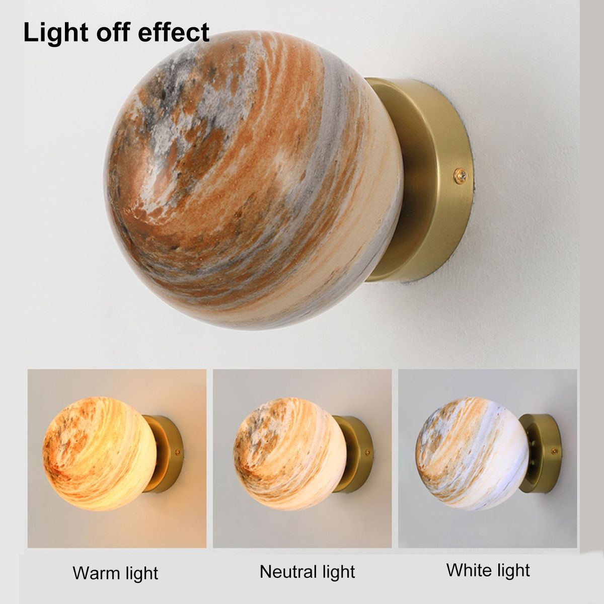 Star Wall Sconce Lighting LEDs Wall Lamp Light Fixture 3 Light Colors for Bedside Corridor Bedroom Living Room Hallway