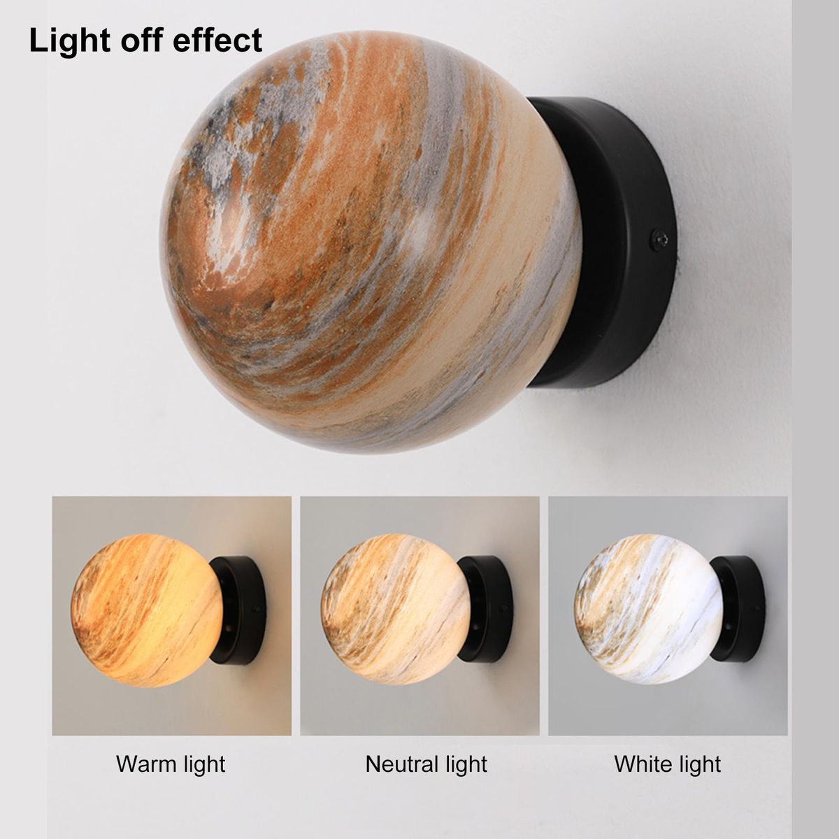 Star Wall Sconce Lighting LEDs Wall Lamp Light Fixture 3 Light Colors for Bedside Corridor Bedroom Living Room Hallway