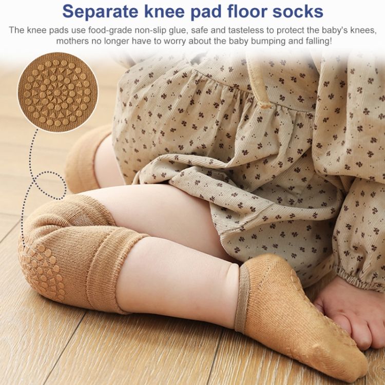Baby Knee Pads Socks Set Crawling Safety Floor Socks