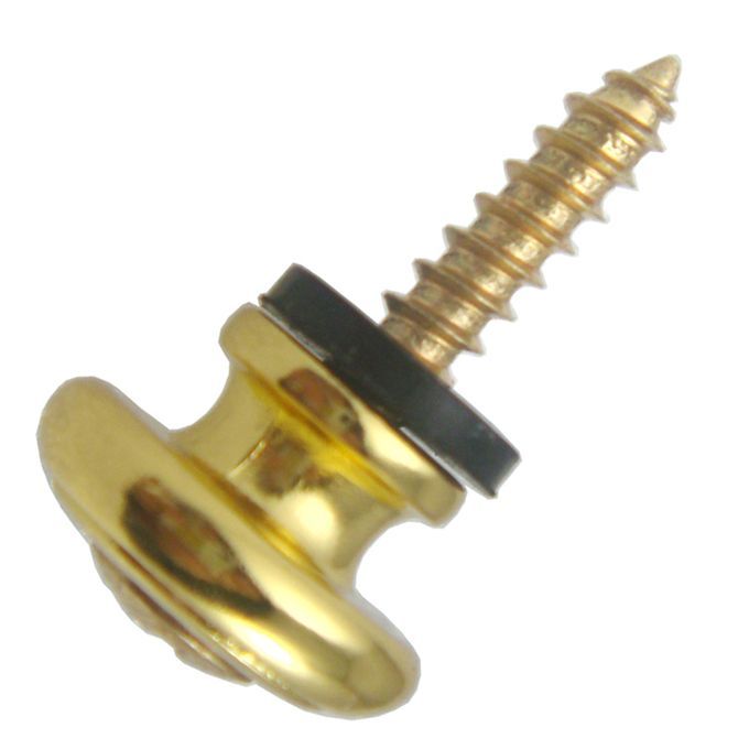 10x Strap Lock Buttons For Acoustic Electric Bass Guitar Ukulele Gold
