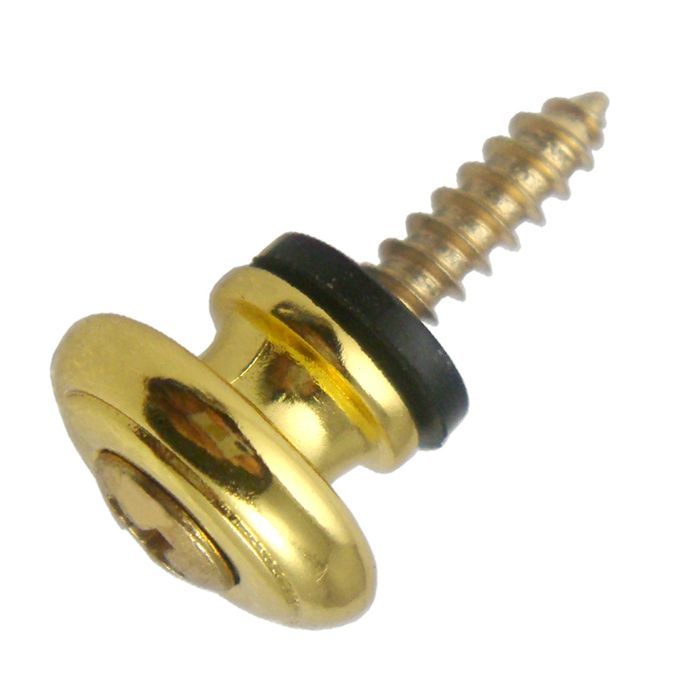 10x Strap Lock Buttons For Acoustic Electric Bass Guitar Ukulele Gold