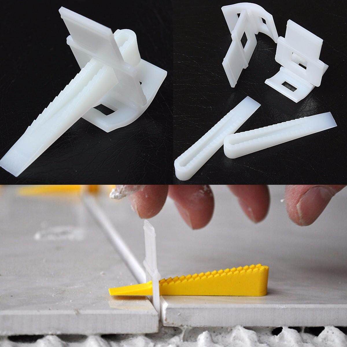 100 Tile Leveling Spacer System Construction Tool Spacer-Flooring Level-Lippage Clip&Wedge
