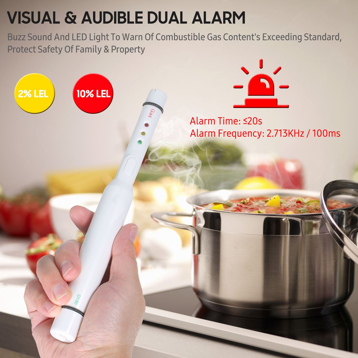 Gas Leak Detector Combustible Gas Natural Gas Detector
