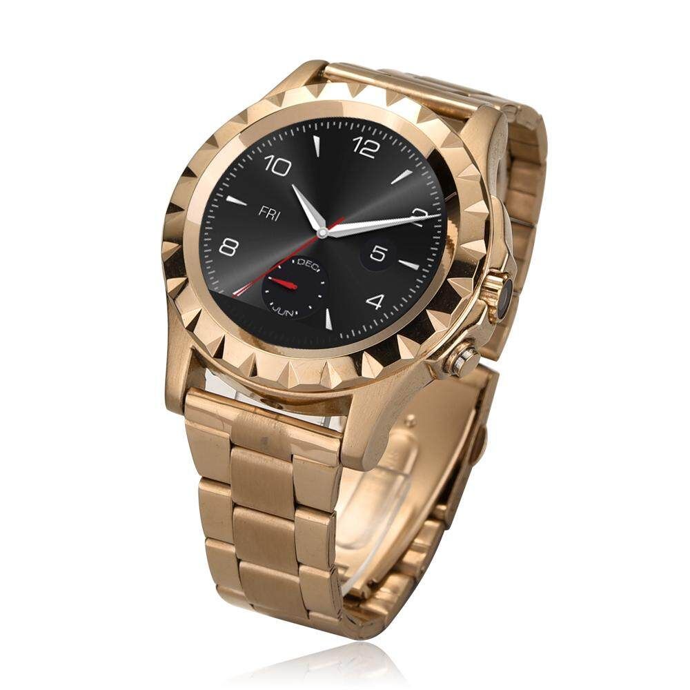 T2 MTK6260 Waterproof Nano-glass Screen Anti-lost Smart Round Watch Gold < Gold > Strip