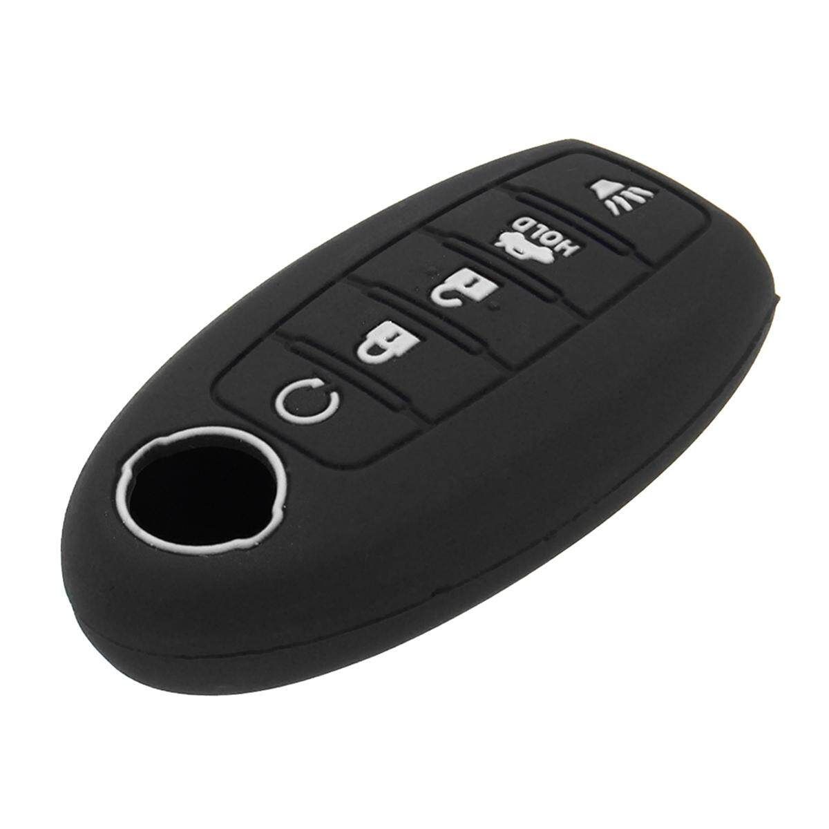 Silicone Key Fob Remote Cover Case For Nissan Maxima Altima Gt-r Sentra Murano Black