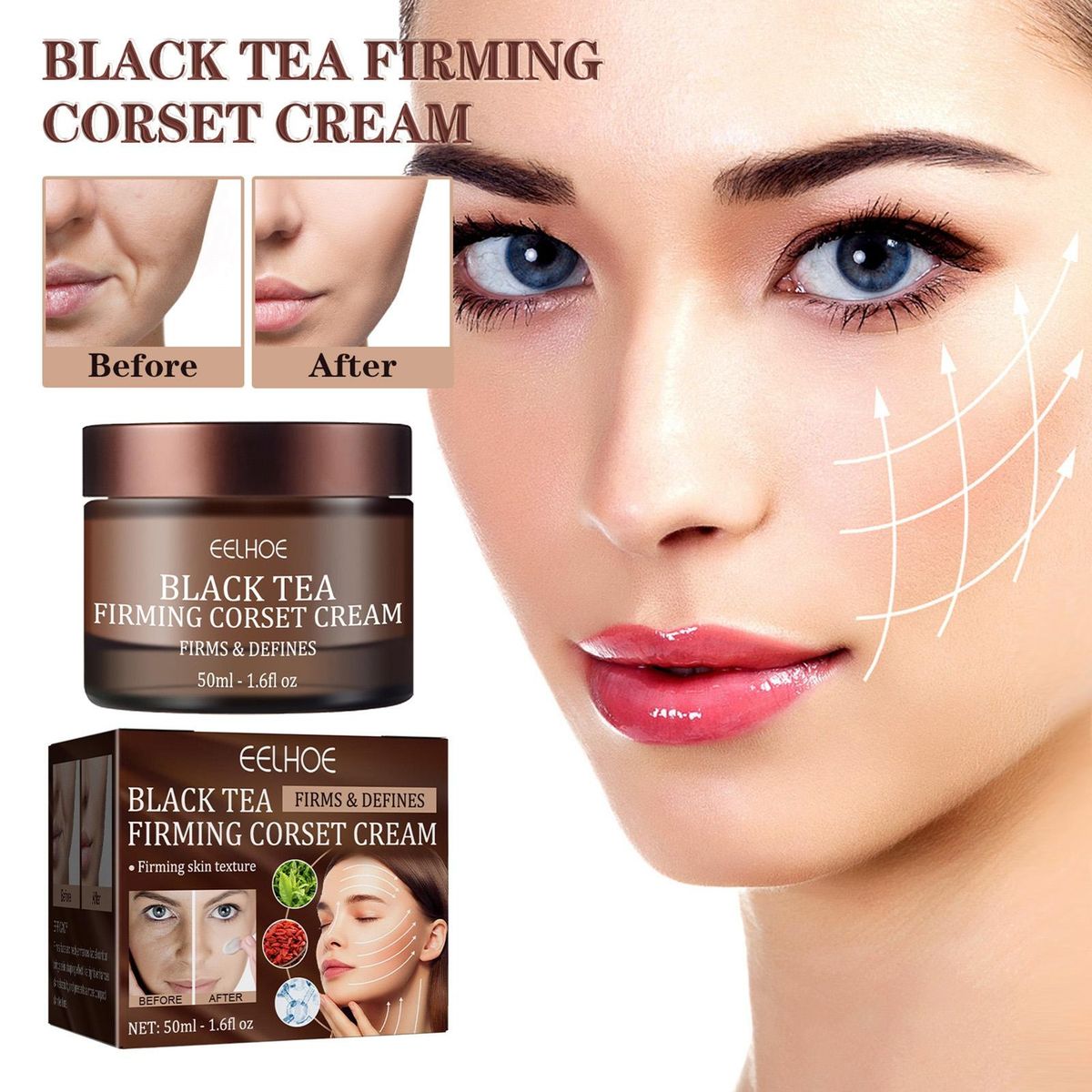 Face Cream Skin Firming Black Tea Face