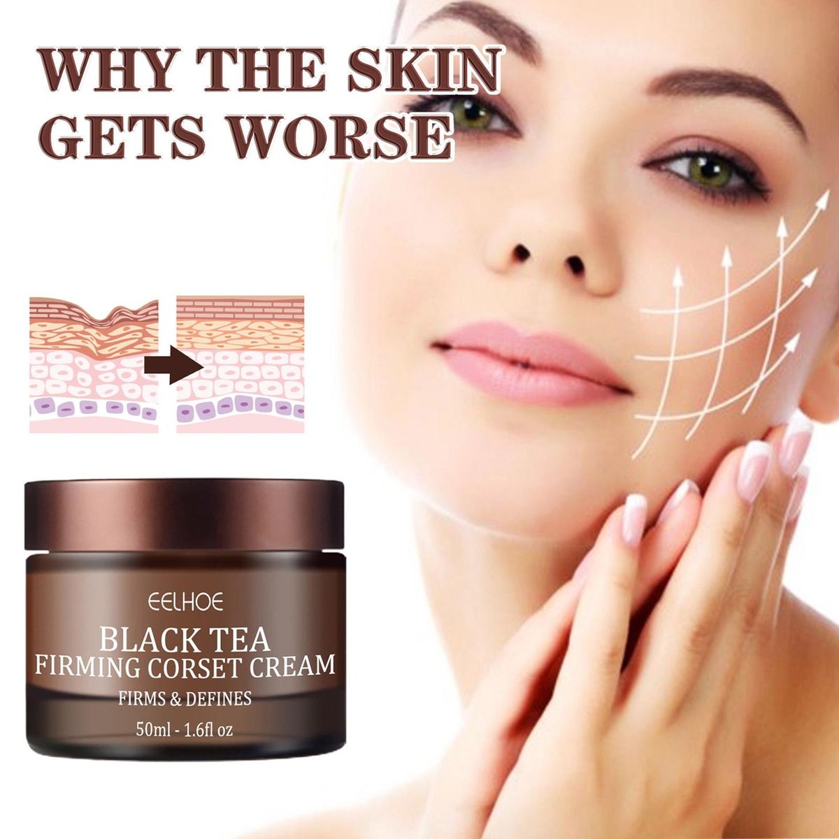 Face Cream Skin Firming Black Tea Face
