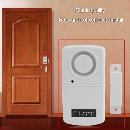 Alarm Sensor Detector 120dB  Security Door  Alarm -White