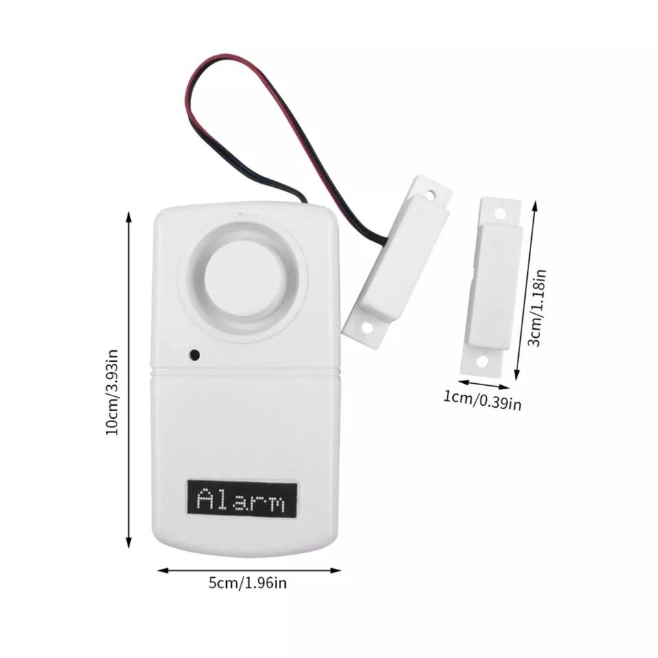 Alarm Sensor Detector 120dB  Security Door  Alarm -White