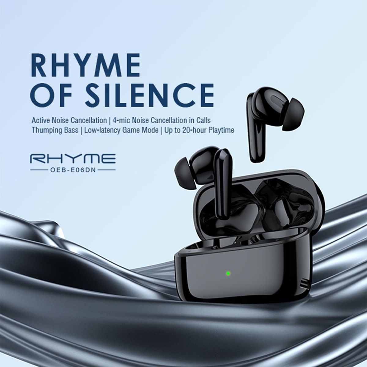 Oraimo Rhyme ANC Active Noise Cancellation ENC Environmental Noise Cancellation True Wireless Earbuds