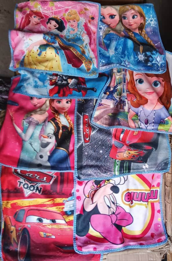 12pcs Cotton Children Party Gift Face Towel "Party Favour"