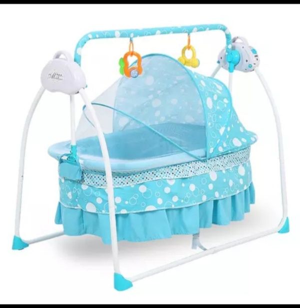 Newborn Baby Cradle Bed Electric Swing Bed With Mosquito Net