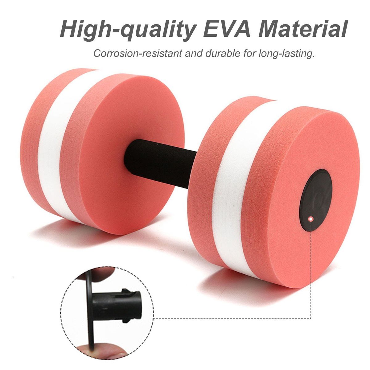 2PCS Aquatic Exercise Dumbells Pool Resistance Water