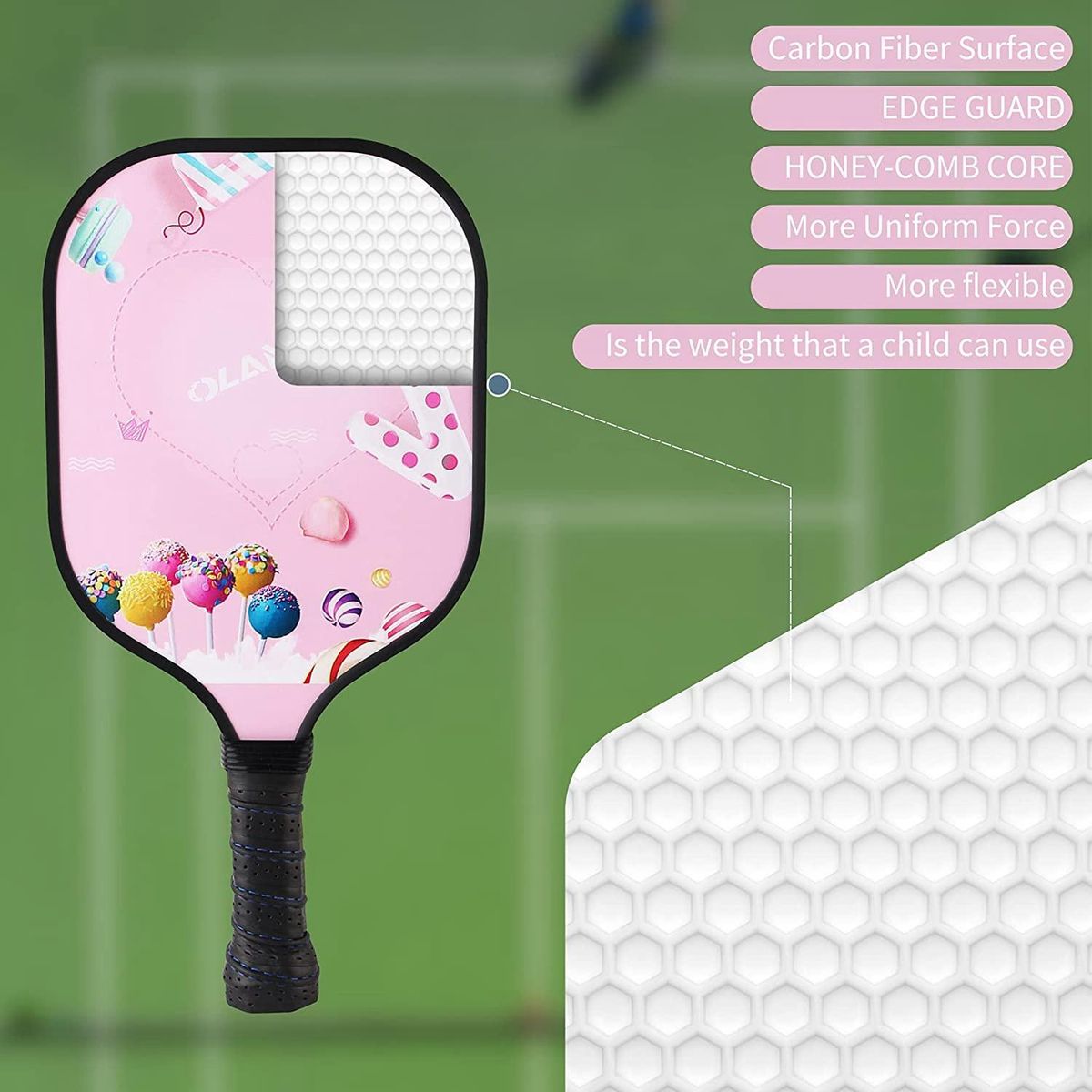 Pickleball Paddle for Kids,Child Size Paddle for Children