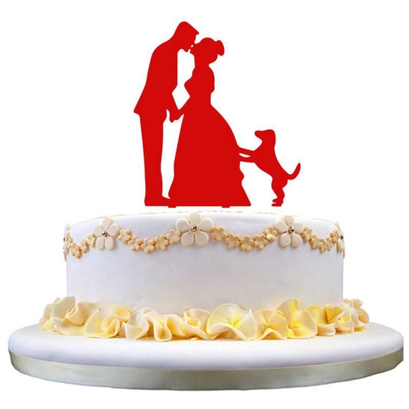 New Wedding Cake Topper Insert Card Acrylic Cake Decoration