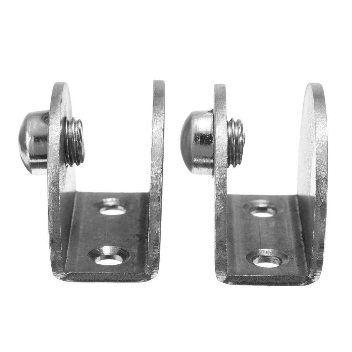 Round Stainless Steel Shelf Wall Partition Glass Bracket Clamps 5-12mm M(8-10mm） Middle(8-10mm)