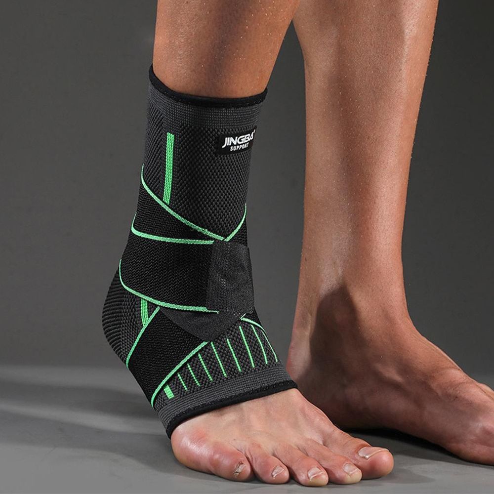 Ankle Bandage Support Plantar Fasciitis Protective Equipment Compression Anklet Gym Weights Football Soccer Sport Anklet Support Black Ankle  LXL