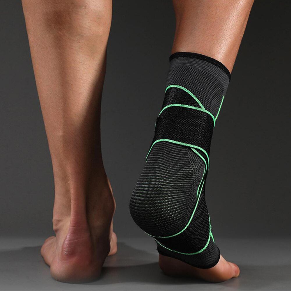Ankle Bandage Support Plantar Fasciitis Protective Equipment Compression Anklet Gym Weights Football Soccer Sport Anklet Support Black Ankle  LXL