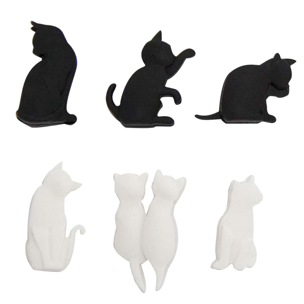 Tea Bag Clips Purrfect Tea Time Set 6 Adorable Cat-shaped Silicone Tea