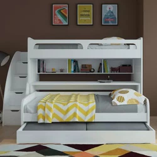 Sadia-bel Mondo Twin Bunk Bed With Trundle