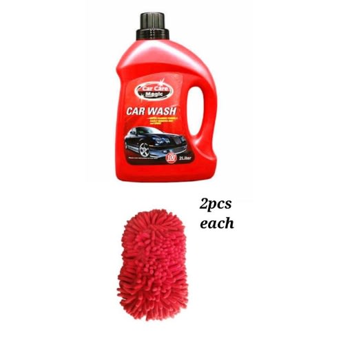 Car Wash - 2L & Sponge  - 2 Pieces Each