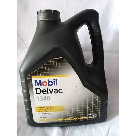 Delvac 1340 Sae40 Diesel Monograde Motor Oil - 4L - Black