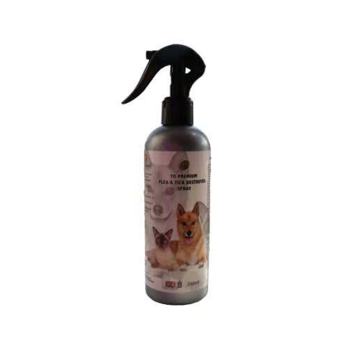 TD Premium Dog & Cat Flea And Tick Destroyer Spray - 250ml