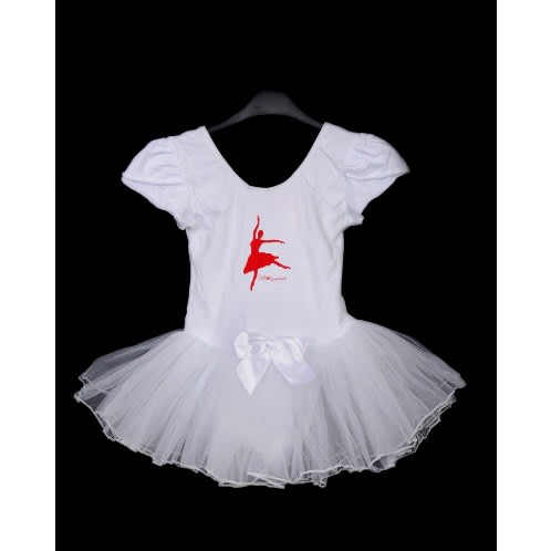 Girls Princess Ballet Dancing Tutu Dress - -white