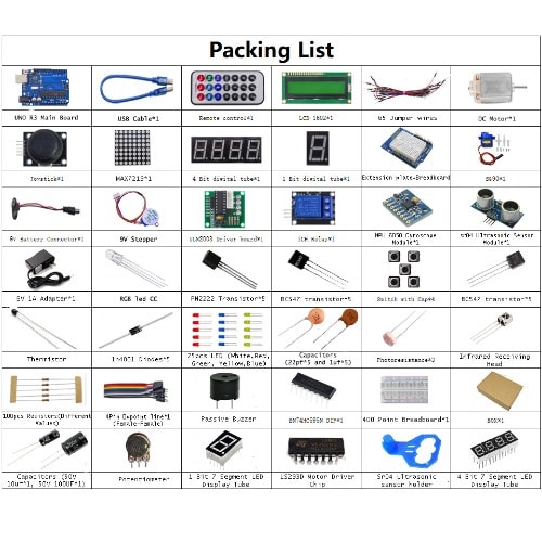 Uno R3 Arduino Starter Kit With Tutorial CD