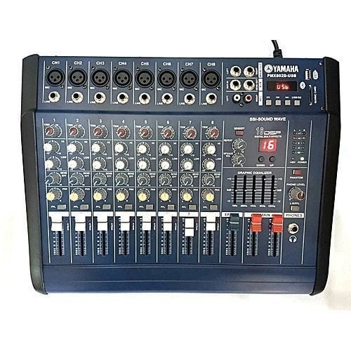 Professional Audio 8 Channels Mixer With Inbuilt Amplifier - Effect - Bluetooth And Usb Port - 300W