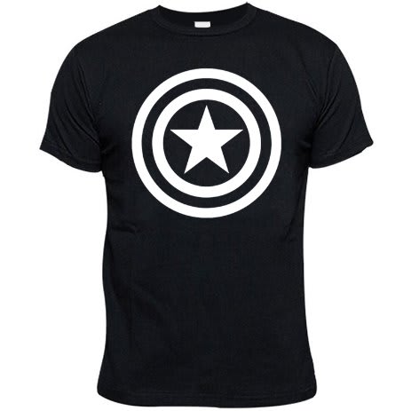 Captain Print TShirt - Black