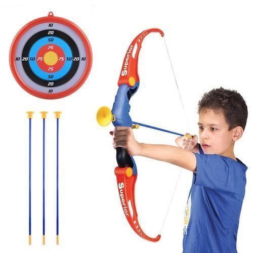 Plastic Bow And Arrow Archery Sport Shooting Toys Set