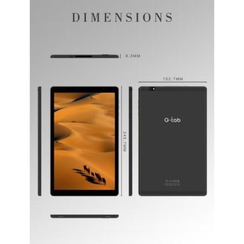 S10 Educational Tablet - 10.1" -2GB RAM - 16GB ROM - 5000mAh - Black