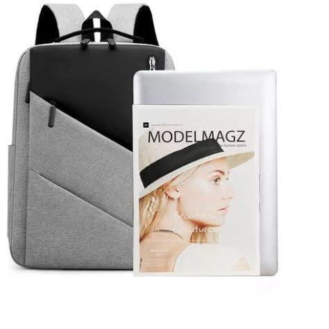 Unisex Smart Laptop Bag Pack With Usb Port - Grey