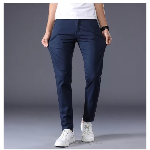 3pcs Smart Cotton Chinos- Black, Blue & Carton Color
