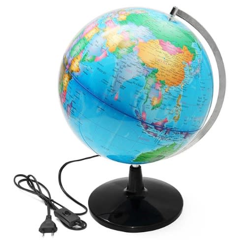 Electric LED World Globe Map - Hard Case - 32cm