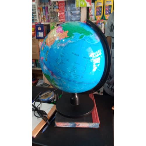 Electric LED World Globe Map - Hard Case - 32cm