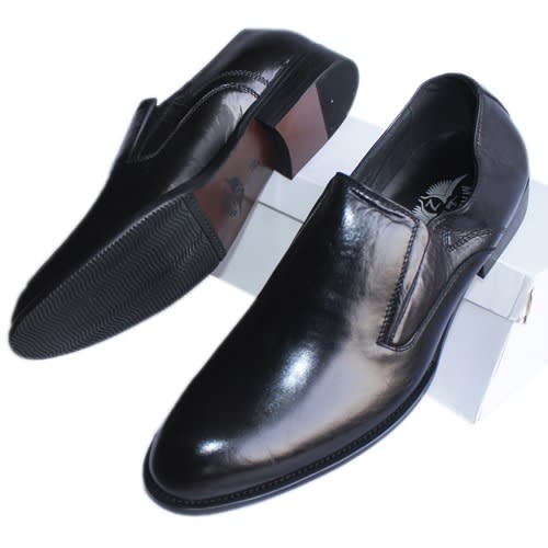 Leather Shoe For Men - Black