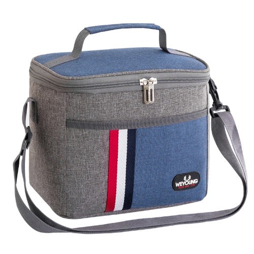 Compact Insulated Lunch Bag - Blue