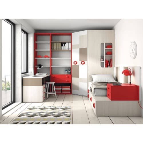 Fort White Modern Youth Bedroom 61