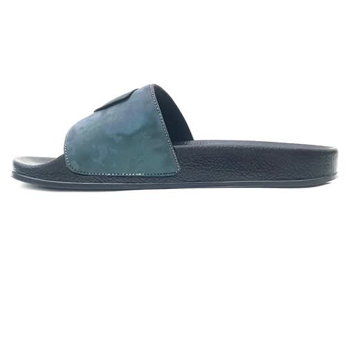 Slide Summer Slippers With Logo - Grey