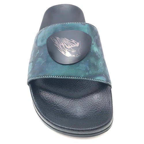 Slide Summer Slippers With Logo - Grey