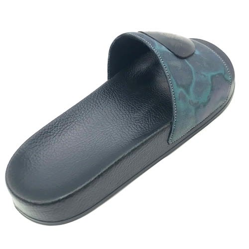 Slide Summer Slippers With Logo - Grey