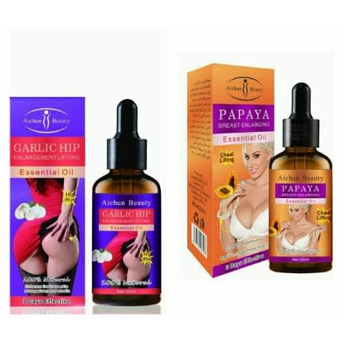 Garlic Hip Enlargement & Papaya Breast Oil
