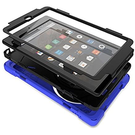 Fire Hd Tablet With Alexa - 7" - 1gb Ram - 16gb Rom + Blue Rotational Proof Case