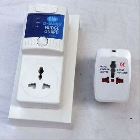 Fridge Guard 5 Amps Surge Protector + Universal Travel Wall Charger With Surge Protector