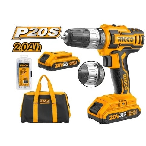 Ingco Cordless Lithium-ion Impact Drill And Driver – 20v