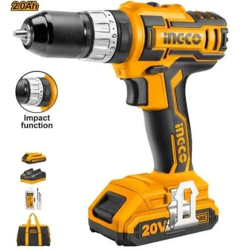 Ingco Industrial Lithium-ion Cordless Drill - 20v